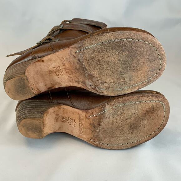 Gee WaWa Trisha Leather buckled Riding Boot Tan Rodeo Women's Size 8 - Picture 7 of 7